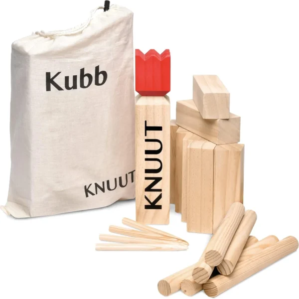 Kubb XXL puidust õuemäng kotiga